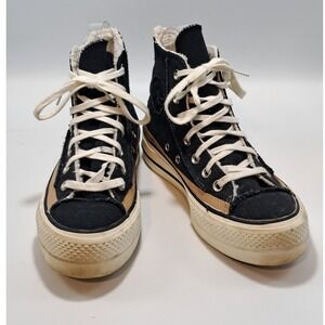 Converse Chuck Taylor All Star‎ Platform High Top Faux Fur Black Tan 573191C 6
